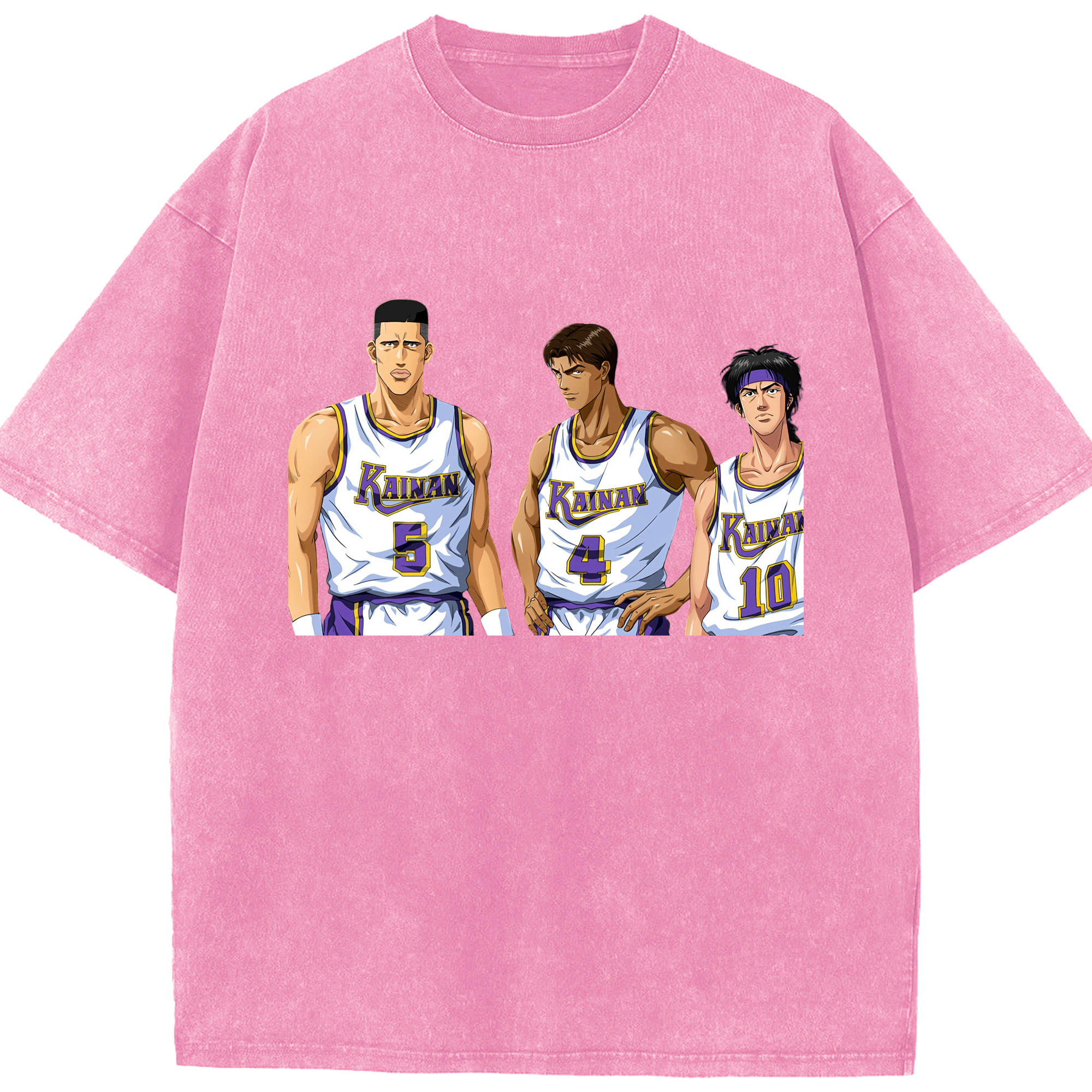 （画像用） SLAM DUNK／スラムダンク 綿100% ヴィンテージ風 半袖Tシャツ（フロントプリント）